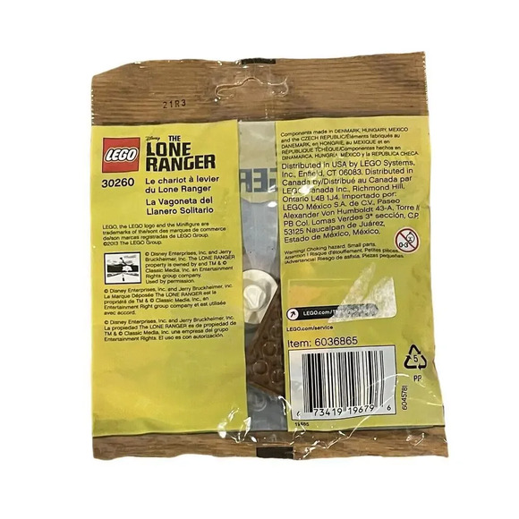 Lego The Lone Ranger Lon Rangers Pump Car Polybag #30260 NEW 2013 - Picture 2 of 3